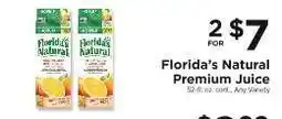 ShopRite Florida's Natural Premium Juice offer