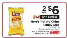 ShopRite Herr’s Potato Chips Family Size offer