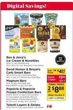 ShopRite Popsicle & Popsicle Frozen Confection Bars offer