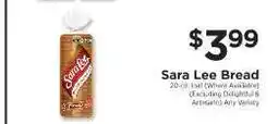 ShopRite Sara Lee Bread offer