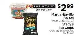 ShopRite Margaritaville Salsas or Stacy's Pita Chips offer