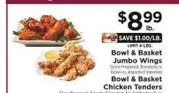 ShopRite Bowl & Basket Jumbo Wings offer