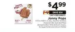 ShopRite Jonny Pops offer