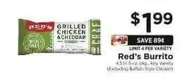 ShopRite Red's Burrito offer