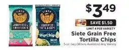 ShopRite Siete Grain Free Tortilla Chips offer