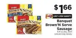 ShopRite Banquet Brown'N Serve Sausage offer