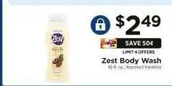 ShopRite Zest Body Wash offer