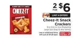 ShopRite Cheez-It Snack Crackers offer