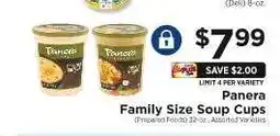 ShopRite Panera Family Size Soup Cups offer