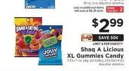 ShopRite Shaq A Licious XL Gummies Candy offer