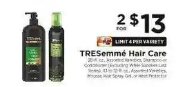 ShopRite TRESemmé Hair Care offer