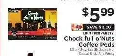 ShopRite Chock full o'Nuts Coffee Pods offer