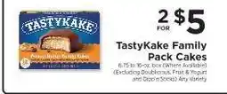 ShopRite TastyKake Family Pack Cakes offer