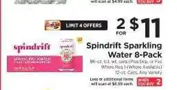 ShopRite Spindrift Sparkling Water 8-Pack offer
