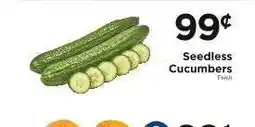 ShopRite Seedless Cucumbers offer