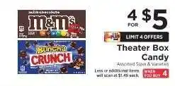 ShopRite Theater Box Candy offer