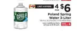 ShopRite Poland Spring Water 3-Liter offer