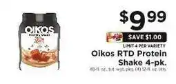 ShopRite Oikos RTD Protein Shake 4-pk offer