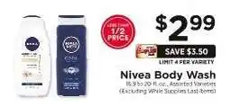 ShopRite Nivea Body Wash offer