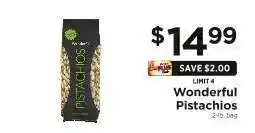 ShopRite Wonderful Pistachios offer