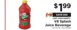 ShopRite V8 Splash Juice Beverage offer