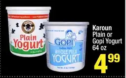 Super King Markets Karoun Plain or Gopi Yogurt offer