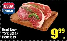 Super King Markets Beef New York Steak Boneless offer