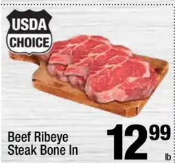 Super King Markets Beef Ribeye Steak Bone In offer