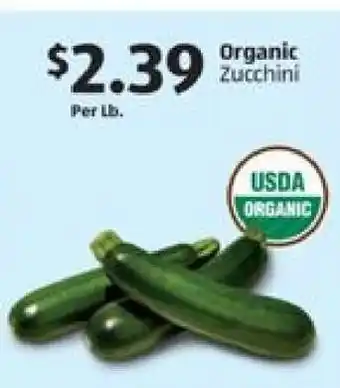 Aldi Organic Zucchini offer