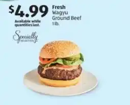 Aldi Fresh Wagyu Ground Beef offer