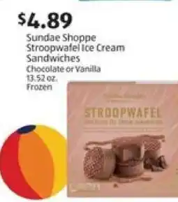 Aldi Sundae Shoppe Stroopwafel Ice Cream Sandwiches offer