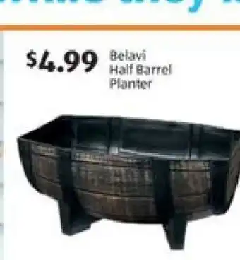 Belavi Half Barrel Planter