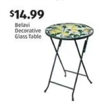 Belavi Decorative Glass Table
