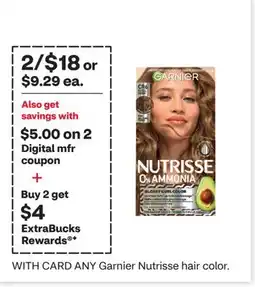 CVS ANY Garnier Olia hair color offer