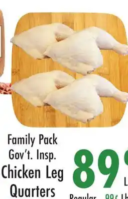 Garden Fresh Market Family Pack Gov't. Insp. Chicken Leg Quarters offer