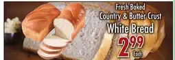 Garden Fresh Market Fresh Baked Country & Butter Crust White Bread offer