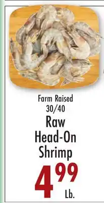 Garden Fresh Market Farm Raised 30/40 Raw Head-On Shrimp offer