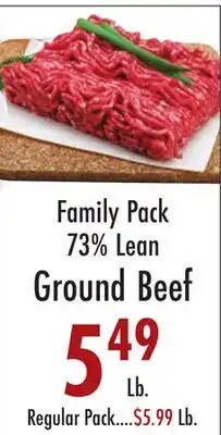 Garden Fresh Market Family Pack 73% Lean Ground Beef offer
