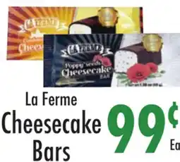 Garden Fresh Market La Ferme Cheesecake Bars offer
