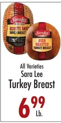 Garden Fresh Market All Varieties Sara Lee Turkey Breast offer