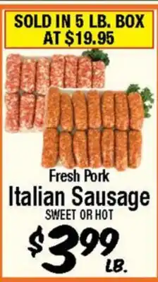 Western Beef Fresh Pork Italian Sausage offer