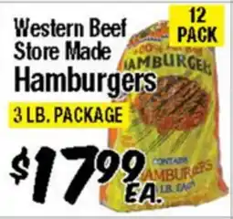 Western Beef Western Beef Store Made Hamburgers offer