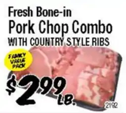 Western Beef Fresh Bone-in Pork Chop Combo WITH COUNTRY STYLE RIBS offer