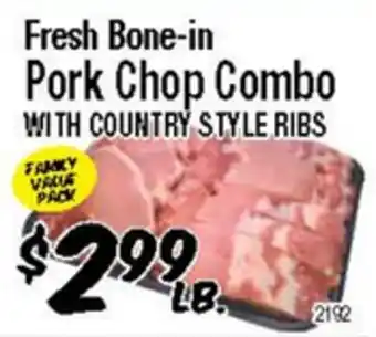 Western Beef Fresh Bone-in Pork Chop Combo WITH COUNTRY STYLE RIBS offer