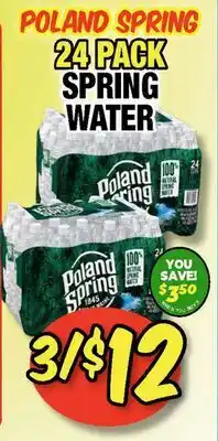 Western Beef POLAND SPRING 24 PACK SPRING WATER offer