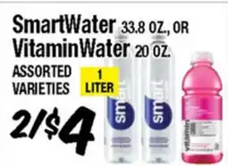 Western Beef SmartWater 33.8 OZ., OR VitaminWater 20 oz offer