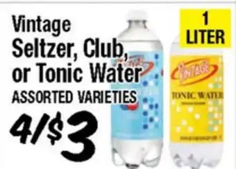 Western Beef Vintage Seltzer, Club, or Tonic Water offer