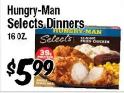 Western Beef Hungry-Man Selects Dinners offer