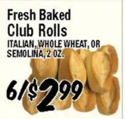 Western Beef Fresh Baked Club Rolls offer
