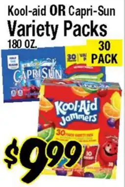 Western Beef Kool-aid OR Capri-Sun Variety Packs offer